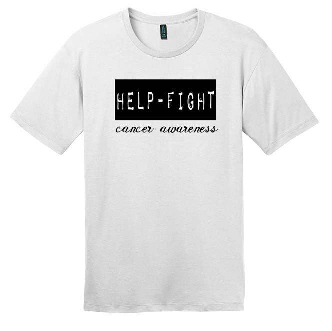 Help-Fight Cancer Awareness White Tee