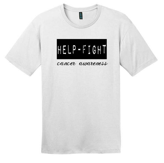 Help-Fight Cancer Awareness White Tee